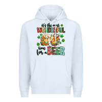 White its the most wonderful time for a year Premium Hoodie - MaliasSmallBusiness