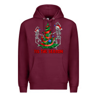 Burgundy tis the season Premium Hoodie - AdoDesignShop