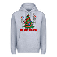 Heather Grey tis the season Premium Hoodie - AdoDesignShop