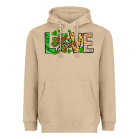Mushroom love luck with clover Heavyweight Hoodie - NancyCooperArtShop