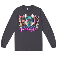 Smoke with god all things are possible Long Sleeve Tee - RacoonDesign