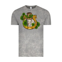 Cloud Rock st patricks day goat horseshoe shamrock Vintage Tee - RanaPortraitStore