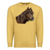 Antique Gold missouri horse Premium Sweatshirt - LillyAllenDesigns