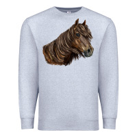 Heather Grey missouri horse Premium Sweatshirt - LillyAllenDesigns