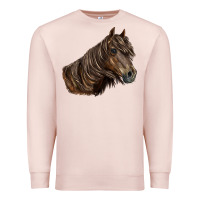 Pale Pink missouri horse Premium Sweatshirt - LillyAllenDesigns