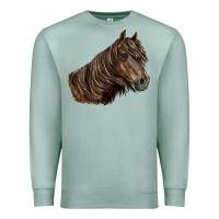 Seafoam missouri horse Premium Sweatshirt - LillyAllenDesigns