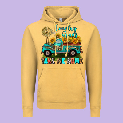 Vintage Hoodie country roads take me home