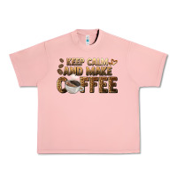 Salmon keep calm and make coffee Urban Heavy Tee - BarkalooDesign