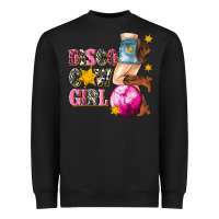 Black disco cowgirl Heavyweight Sweatshirt - texasbilliewilder