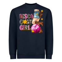Navy disco cowgirl Heavyweight Sweatshirt - texasbilliewilder