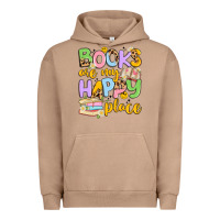 Pigment Burro books are my happy place Urban Hoodie - Artiststas