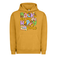 Pigment Peanut Butter books are my happy place Urban Hoodie - Artiststas
