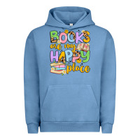 Pigment Pebble Blue books are my happy place Urban Hoodie - Artiststas