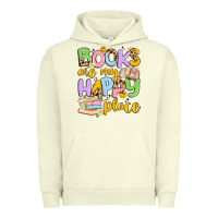 Pigment Pistachio books are my happy place Urban Hoodie - Artiststas