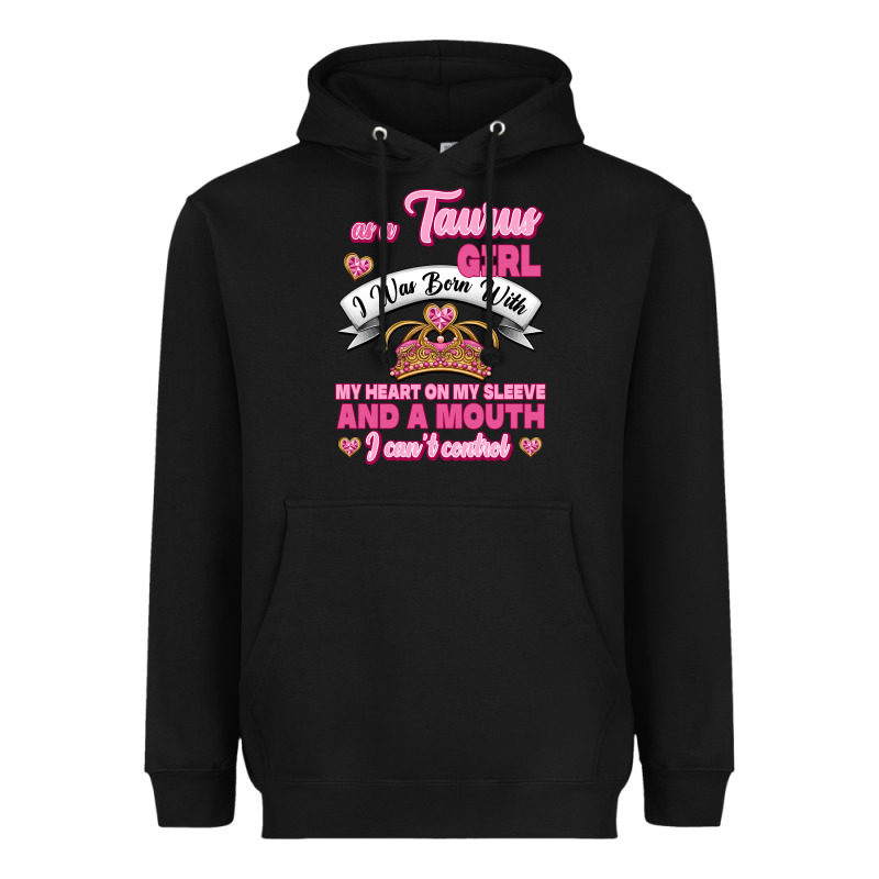 As A Taurus Girl Zodiac Girls Heavyweight Hoodie by Jasminsmagicworld | Teevron