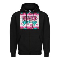 Black never give up Zipper Hoodie - JahusDesignShop