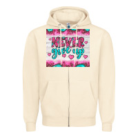 Sandshell never give up Zipper Hoodie - JahusDesignShop