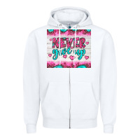 White never give up Zipper Hoodie - JahusDesignShop