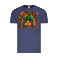 Vintage Denim st patricks day gnomes shamrock rainwow Vintage Tee - RanaPortraitStore