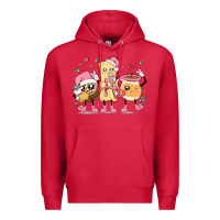 Cardinal mexican christmas pan dulce cartoon characters Premium Hoodie - MaliasSmallBusiness
