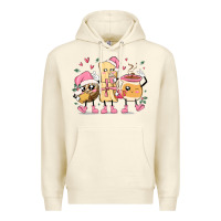 Sandshell mexican christmas pan dulce cartoon characters Premium Hoodie - MaliasSmallBusiness