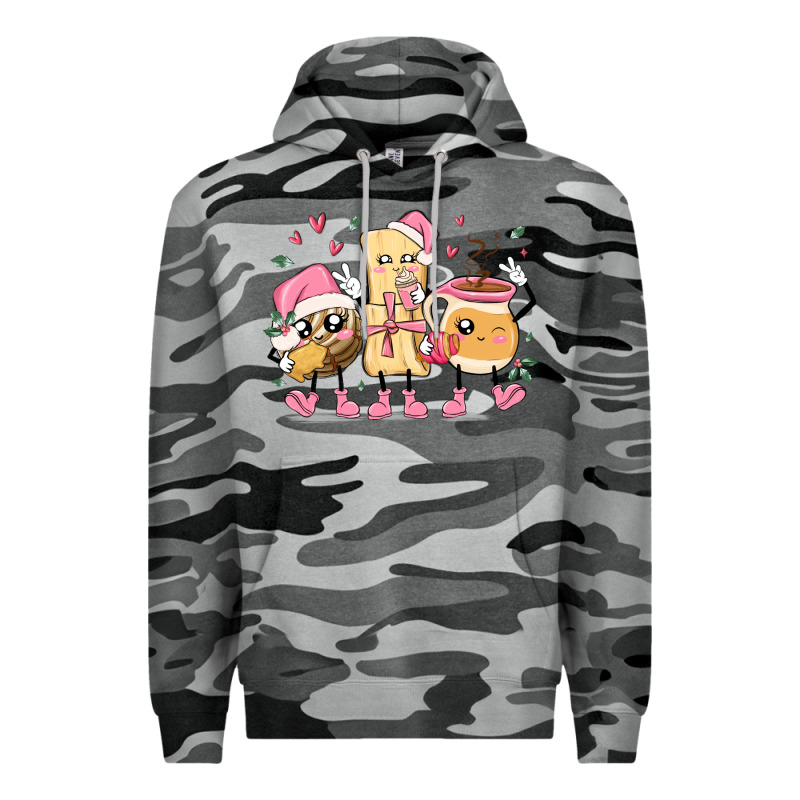 Mexican Christmas Pan Dulce Cartoon Characters Premium Hoodie by MaliasSmallBusiness | Teevron
