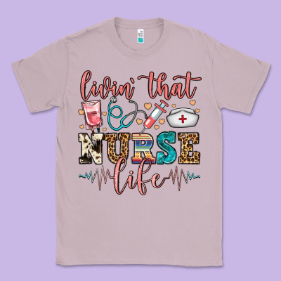 Livin' That Nurse Life Classic Tee Designed By Fadigitalartstudio