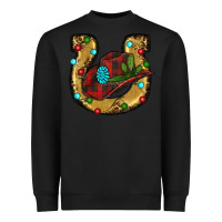 Black Christmas Horseshoe Heavyweight Sweatshirt - RanaPortraitStore