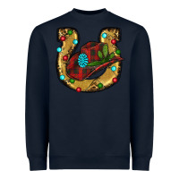 Navy Christmas Horseshoe Heavyweight Sweatshirt - RanaPortraitStore