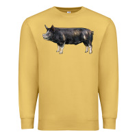 Antique Gold berkshire pig Premium Sweatshirt - LillyAllenDesigns