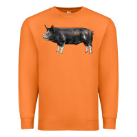Carrot berkshire pig Premium Sweatshirt - LillyAllenDesigns