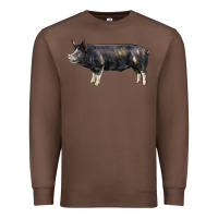 Chestnut berkshire pig Premium Sweatshirt - LillyAllenDesigns