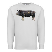 Dove Grey berkshire pig Premium Sweatshirt - LillyAllenDesigns
