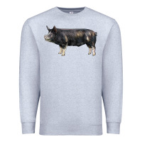 Heather Grey berkshire pig Premium Sweatshirt - LillyAllenDesigns
