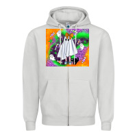 Dove Grey cute ghost halloween tumbler Zipper Hoodie - BundleAndBundleShop