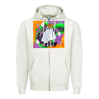 Oatmeal Heather cute ghost halloween tumbler Zipper Hoodie - BundleAndBundleShop