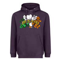 Plum ireland flag Heavyweight Hoodie - NancyCooperArtShop