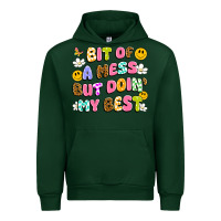 Forest Green bit of a mess but doin' my best Urban Hoodie - Artiststas