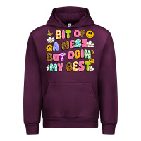 Mauve Wine bit of a mess but doin' my best Urban Hoodie - Artiststas