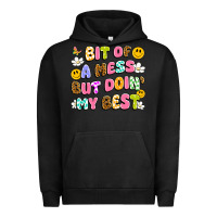 Pigment Black bit of a mess but doin' my best Urban Hoodie - Artiststas