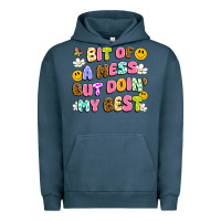 Pigment Midnight Navy bit of a mess but doin' my best Urban Hoodie - Artiststas