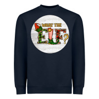 Navy What The Elf Christmas Heavyweight Sweatshirt - RanaPortraitStore