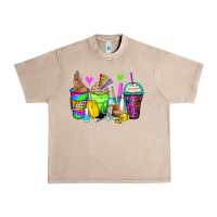 French Oak nail art coffee cups Urban Heavy Tee - Zillion Design Studio