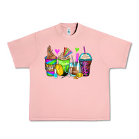 Salmon nail art coffee cups Urban Heavy Tee - Zillion Design Studio