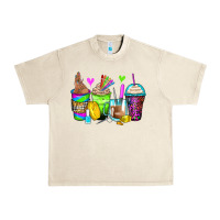 Sandshell nail art coffee cups Urban Heavy Tee - Zillion Design Studio