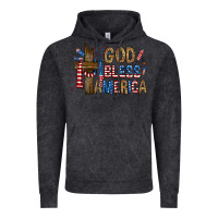 Vintage Black god  bless america with cross Vintage Hoodie - RanaPortraitStore