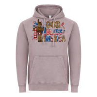 Vintage Zinc god  bless america with cross Vintage Hoodie - RanaPortraitStore