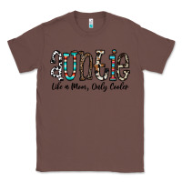 Chestnut auntie  like a mom, only cooler Classic Tee - CowhideDigitalArt