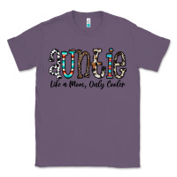 Lavender auntie  like a mom, only cooler Classic Tee - CowhideDigitalArt