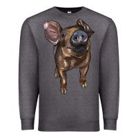 Charcoal Heather baby duroc pig Premium Sweatshirt - LillyAllenDesigns